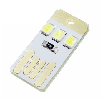 10ШТ Мини нощен USB led ключодържател Преносима електрическа бяла дъска Покет карта лампа Led лампа