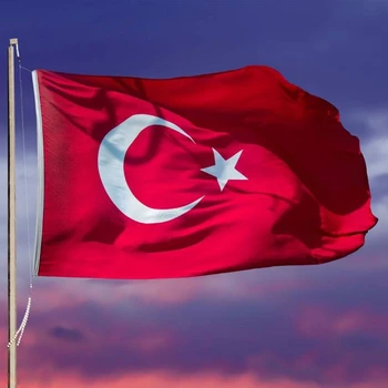 90 * 150 см Флаг на Турция, 3 * 5 фута Банер, Украса Турски къщи, Окачени Знамена страни XXUF
