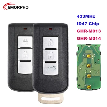 EMORPHO GHR-M013 M014 433 Mhz ID47 Чип Smart Remote Key За 2017-2022 Mitsubishi Xpander Eclipse Cross 2 3 Бутон