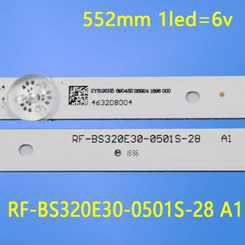Led лента подсветка, 5 лампи (6) за 32-инчов LCD телевизор Hyindai LED32-ES5004 Skyworth RF-BS320E30-0501S-28 A1 32f1000 v320dj8-q01