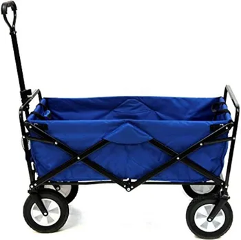 Mac Sports Тежкотоварни стоманена рамка, сгъване, на 150 кг, за къмпинг, градина стейшън вагон (истейт, milkomus количка, син