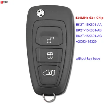 OEM за Форд Транзит/Transit Custom 2014 2015 2016 Дистанционно Ключодържател BK2T-15K601-AA/AB/AC 434 Mhz 63 + Чип Без Остриета ключ