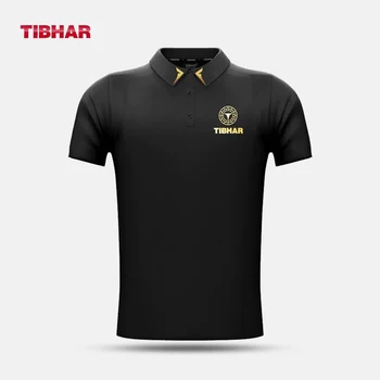 Tibhar 20217 Мъжки Дамски тениска за пинг-понг, ризи с къс ръкав, облекло, спортно облекло, тениски за тенис на маса