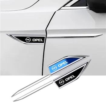 Автомобилна страничен етикет на лист плоча острието на крилото е плоча, метална декоративна паста за купето на opel astra, vectra, zafira b corsa c d mokka