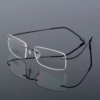 Гъвкави Свръхлеки Титанов Магнитни Очила За Четене с Памет Без Рамки за Мъже и Жени, Здравина Пресбиопических Точки + 1,0 ~ + 4,0