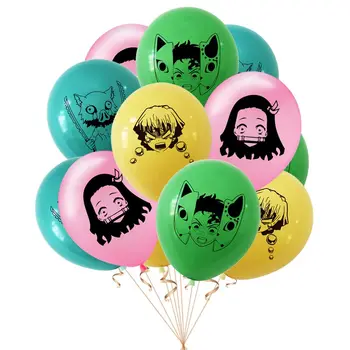 Декорация на партита на тема Демон Латексови балони за Декорация на партита на тема аниме балон за парти