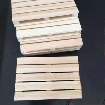 Добър Дървен палет Многоцелеви Фина Работа Практичен Дървен палет Възглавница за саксия