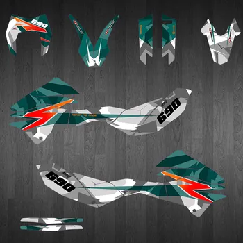 За KTM 690 СОС-R 2018-2012 индивидуални Етикети Графични Емблема Комплекти Стикери за KTM SMCR 690 2012 2013 2014 2015 2016 2017 2018