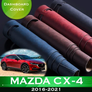 За Mazda CX-4 2016-2021 CX4 CX 4 устойчива на плъзгане Таблото на Автомобила, Избегающая Осветление, Таблото Платформа, на Кутията на Масата, Подложка за Арматурното табло, Кожа