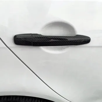 За Mitsubishi Outlander Lancer RVR ASX 2008-2016 Тампон върху външната дръжката на вратата на колата с принтом от въглеродни влакна