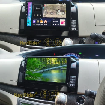 За Toyota Previa Estima Tarago Canarado 128 GB Мултимедиен Плейър Авто Радио Android 13 Авторадио Стерео Carplay Главното Устройство
