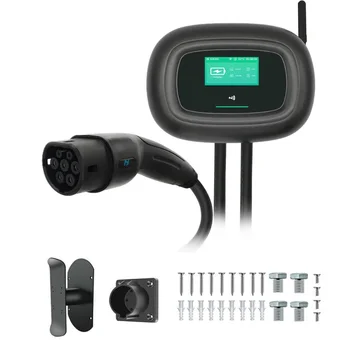 Зарядно Устройство Ev Car Wallbox Charger Wifi App 3kw-22kw 16A 32A Стенни Зарядни Станции за Електромобили New Energy