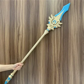 игри меч с обърнато нагоре гръбначния стълб 100 см Genshin Impact Sword Wolf's Gravestone Sword Подпори за cosplay Защитен подарък за ролята на изкуствена кожа