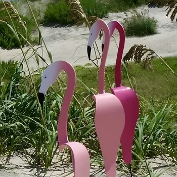 Индикатор на вятъра Градински Фламинго Странно Въртящата Скулптура Птици Абсолютно Великолепна е Уникално Динамично Украса на двора Птичи градина