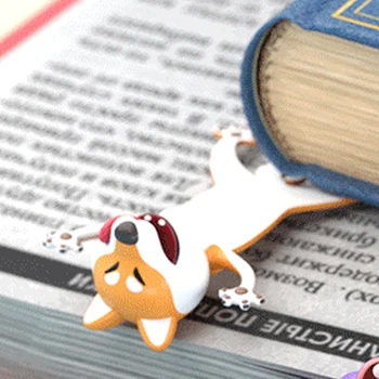 Кавайная 3D Отметка с животни Новост Shiba Ин Раздавленная Портретно марка Канцеларски материали Подарък за четене на Канцеларски материали Подарък за деца