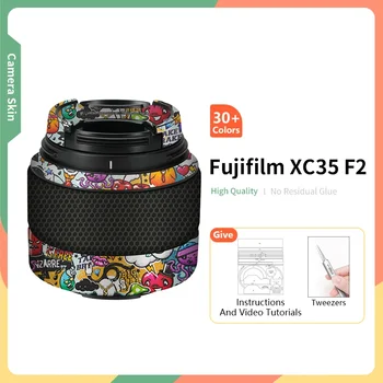 Кантиране на Обектива на камерата Mebont За Fujifilm X 35mm F/2 Със Защита От Надраскване, Защитен Стикер, Амбалажна Хартия, Допълнителни Цветове