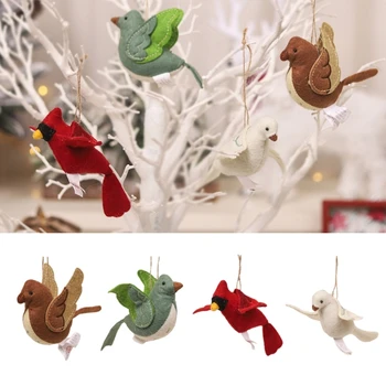 Коледна мультяшная птица, Коледна елха, украса за дома, Празнична украса за новогодишната парти, подарък за дете