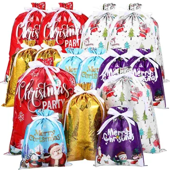 Коледни Подаръчни Комплекти Чанти На Съвсем Малък Коледни Лакомства Чанти За Лакомствата Торбичка За Бонбони За Опаковане На Бижута, Стоки За Партита
