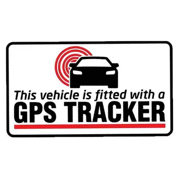 Креативна автомобили стикер С GPS тракера, вграден Предупредителен стикер на багажник, броня, водоустойчив стикер за автомобил, винил фолио за кола
