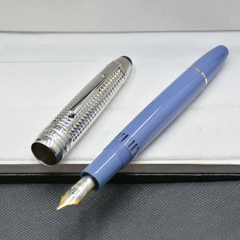 луксозна синя и сребриста химикалка химикалка-roller 149 MB / писалка за административни офис консумативи на марката calligraphy ink pens