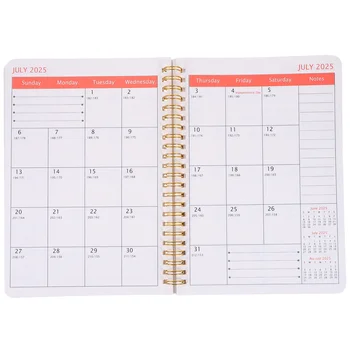 Месечен Планер 2024-2026 години Календар за Планиране на Офис График Бележник Дневния ред Бележник Планер