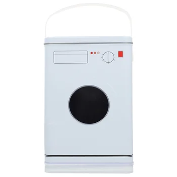 Многофункционална кутия за съхранение прах за пране във формата на пералната машина, Железни топки за дрехи, Контейнер за усилване на мирис с дръжка