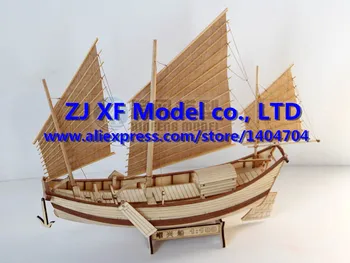 Модел NIDALE Безплатна доставка Китайската древна класика дървена модел парусника Шаоксинг sail boat Assembly model kit