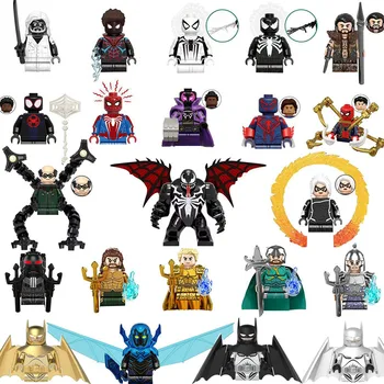 Нови играчка блокове с супергероями, мини-фигурки на Disney, спайдърмен, Дэдпул, строителни тухли, играчка