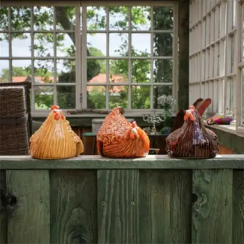 Пиле, седнала върху оградата, Забавна Смола, Вставляемая в Смола За огради Или всяка равна повърхност, Подарък за нов дом, Декорация на дома, художествени занаяти