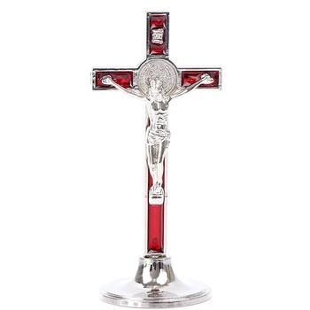 Поставка за кръста и разпятието Христос Католическата Статуя на Исус, статуетка за молитвенного църковен декор