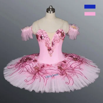 Представяне на Професионални момичета в балетна пакет Пораснали Деца Танцов костюм на Балерина от Лебединого езерото Блинная пакетче Rose Балетное рокля за момичета