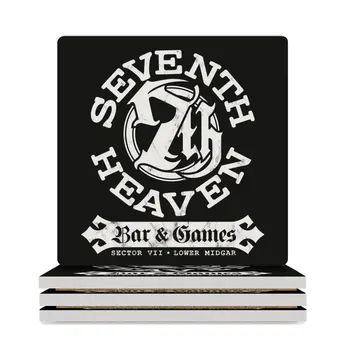 Сектор 7 ? Керамични подложки за бар Seventh Heaven (бял) (квадратни) керамични влакчета с животни за кафе на steins