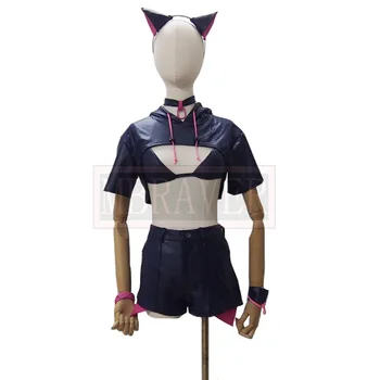 Син архив Кюяма Кадзуса Секси момиче-зайче Cosplay костюм за парти в чест на Хелоуин по поръчка всякакви размери