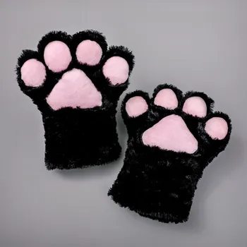 Сладки ръкавици с кошачьими нокти са Полезни в продължение на четири сезона, топли и удобни унисекс, приятни за кожата ръкавици с меки пръсти, детски зимни ръкавици
