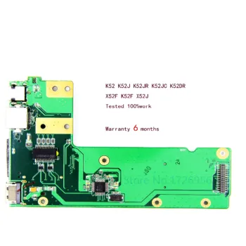 Такса конектор Бутон захранване dc USB SD-карта, за да ASUS K52 K52J K52JR K52JC K52DR X52F K52F X52J Lan board