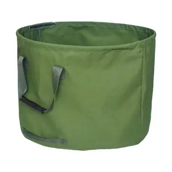 Торбички за листа Торби за кошници за листа за съхранение на отпадъци, многократно използване, трайни и устойчиви на спукване на Сгъваеми Двор торбички за съхранение на отпадъци от листата на тревата