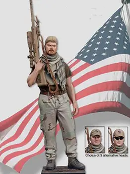 Фигурка от небоядисана смола в мащаб 1/18, фигурка от колекцията снайперист на САЩ