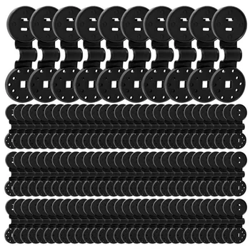 150 БР Аксесоари на Буш Окото Лампа Мрежест Скоба Детайли шапки от Плат за абажура Градински Оранжерия Плат за абажура Скоба за тъкани