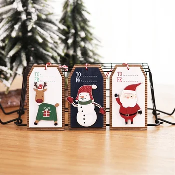 Коледна украса, Коледна елха, Дървена табела, Дървена табела, на Висококачествени Дървени висулки, Коледно дърво, табела, окачване