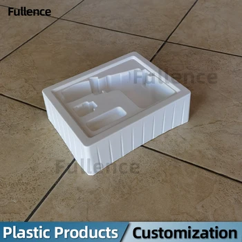 Обичай еднократна блистерный тава Пластмасова кутия PS, PET Материал Бяла поставете Подходящи за рециклиране Прозрачна опаковка за блистерного тава Пластмасова обвивка