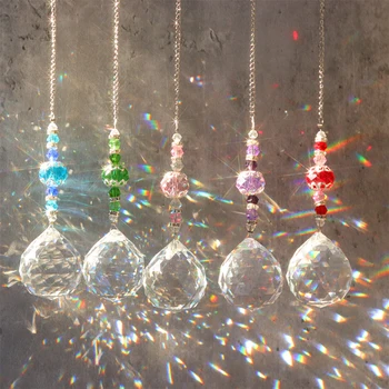 Прозрачен балон-кристален окачване, Здрава окачен crystal, Дъгата украшение, с алуминиева Дограма, аксесоари, Светлоотразителни свирки за балкона