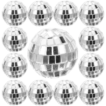 Хелоуин Светлоотразителни Диско-топки за Коледна украса с Различни размери Малки Диско-топки Огледално украса за диско-топки, 3 см